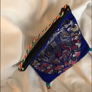 Blue mini shoulder bag